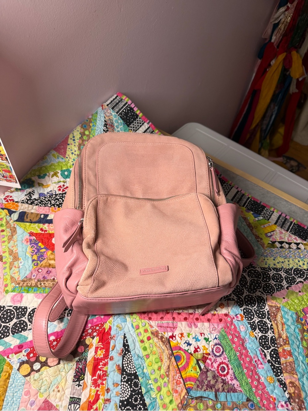 Vera Bradley Vintage Rose Carryall Backpack